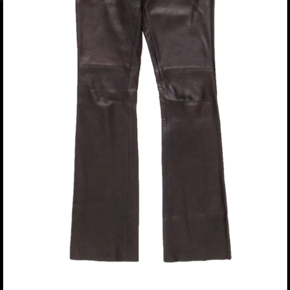 Ralph Lauren brown leather pants
